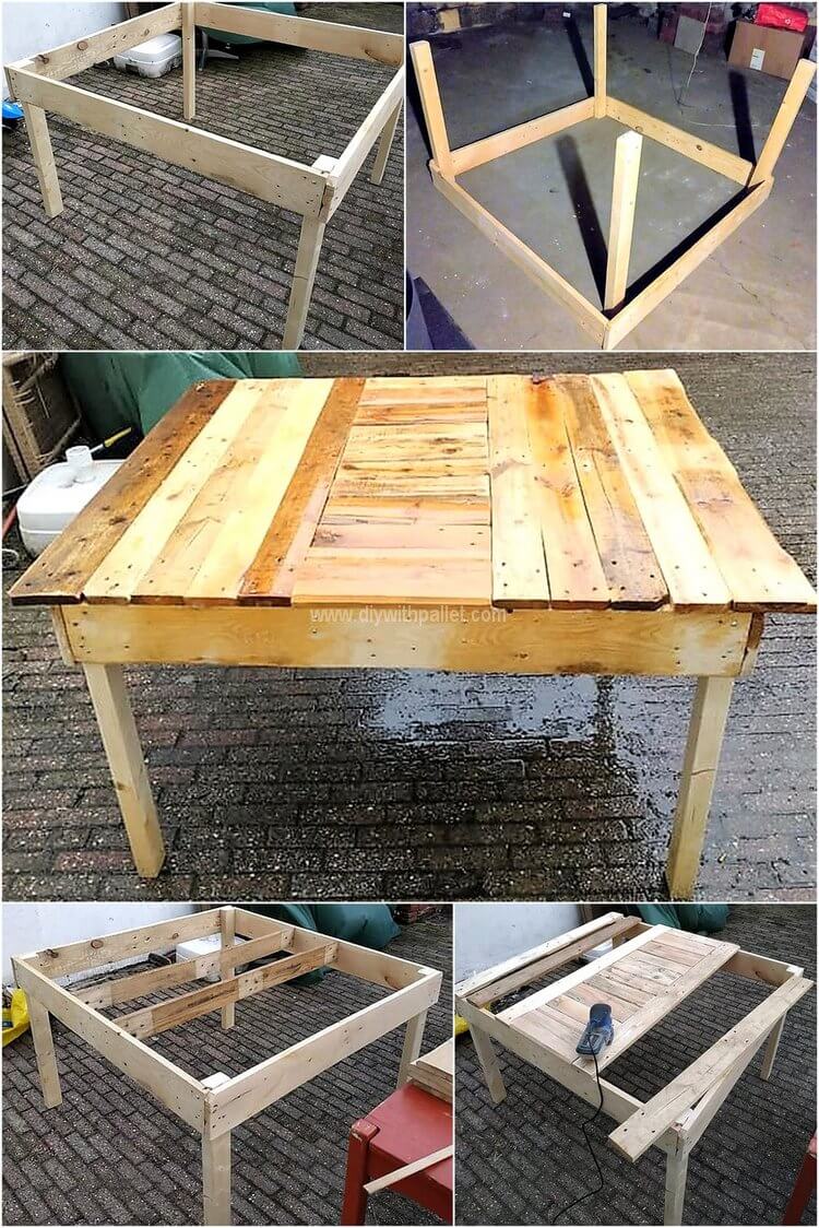 DIY wood pallet table