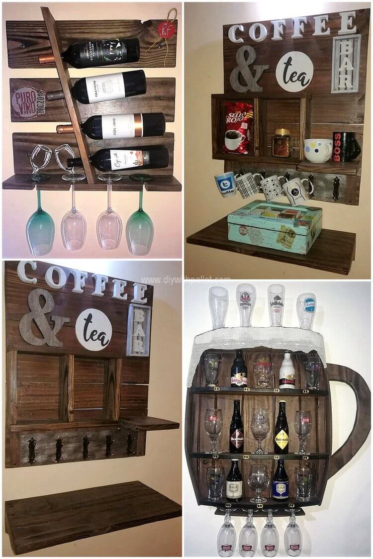 wooden pallet wall bars
