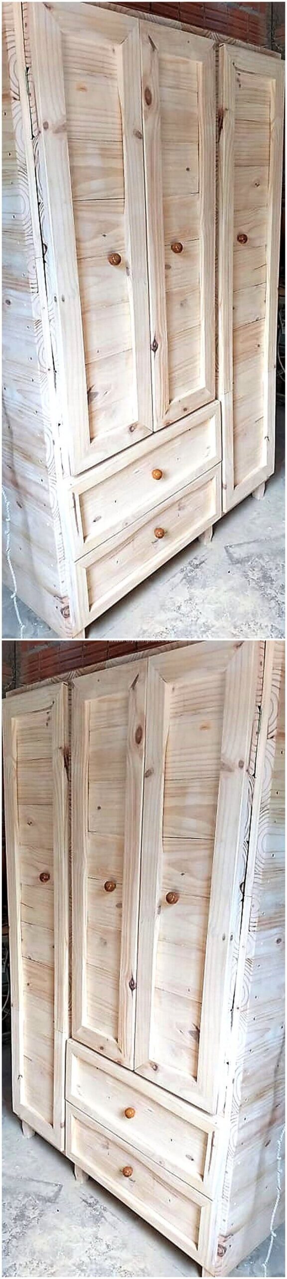 pallets made closet