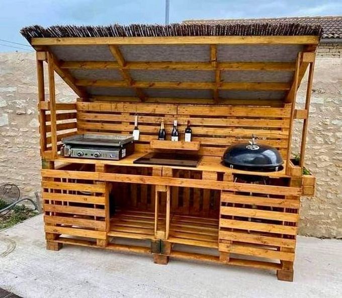wood pallet outdoor kitchen ideas (5)