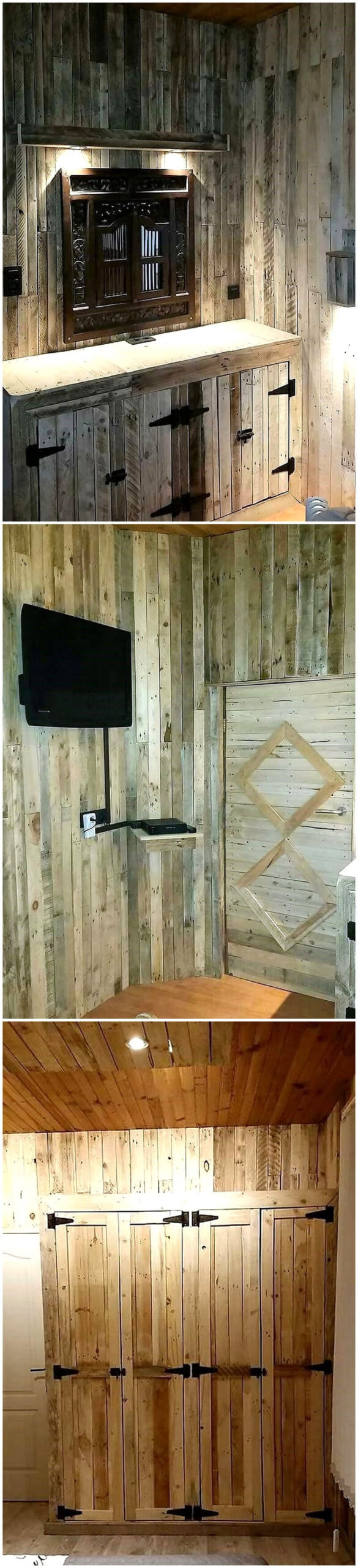 pallets wooden bedroom works