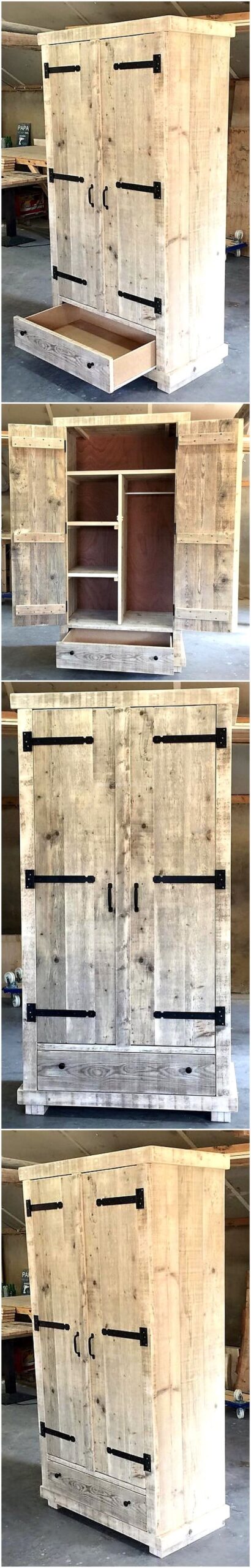 shipping pallets closet
