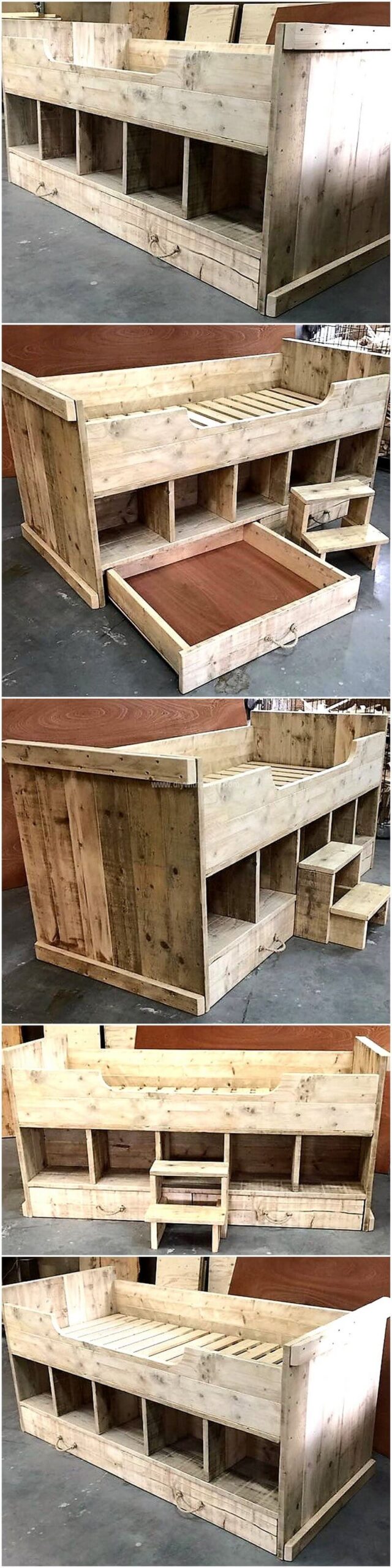 wooden pallet bed plan