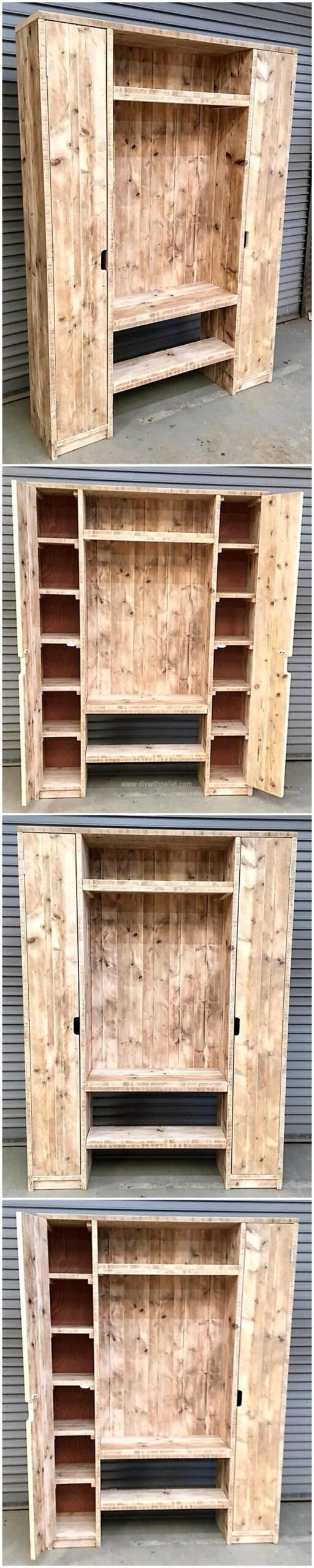 wood pallet wardrobe