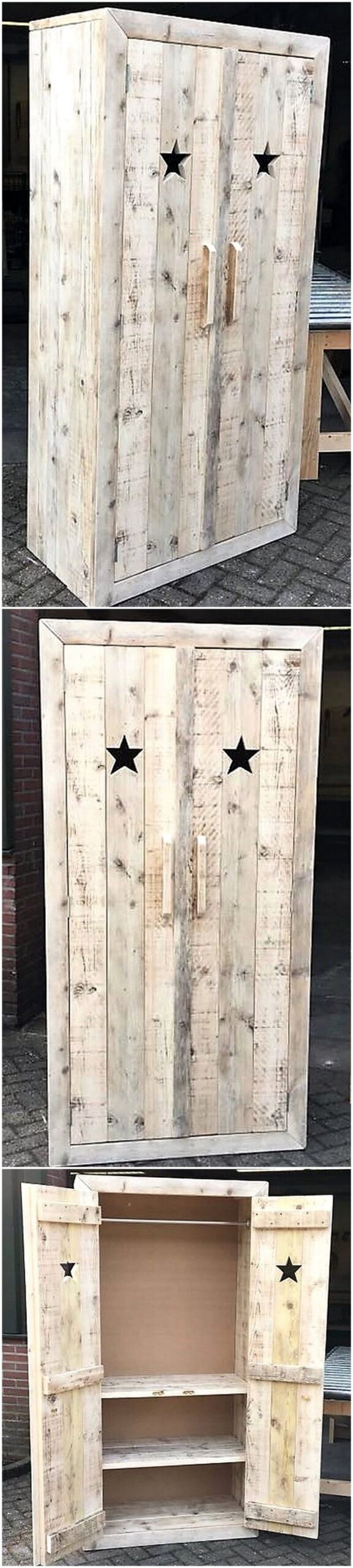 reused pallet closet