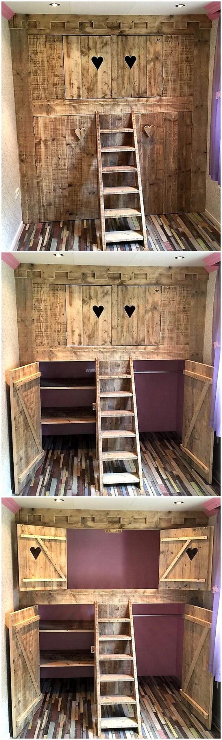 used pallets closet plan