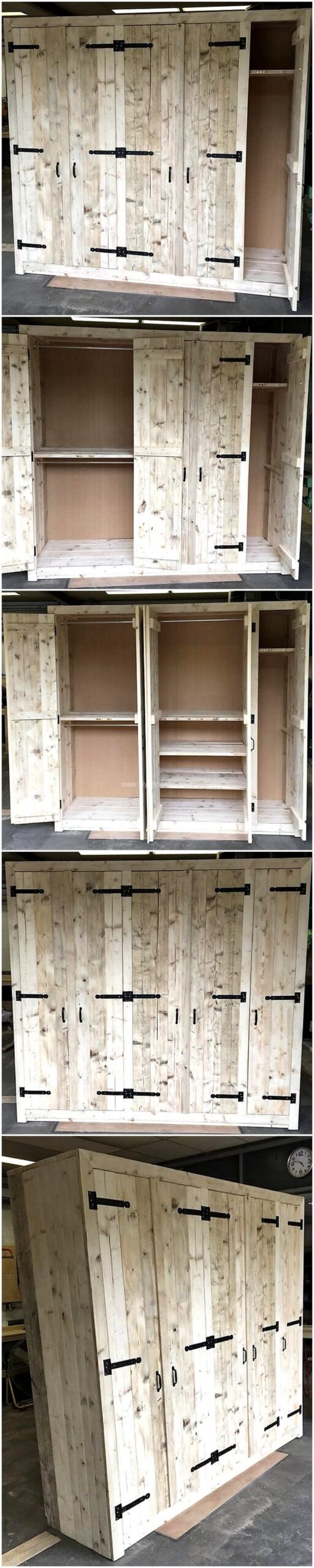 wooden pallet closet
