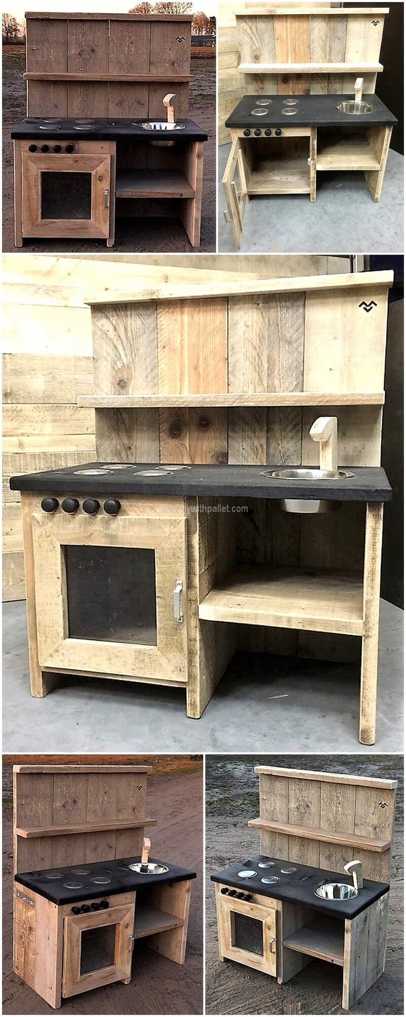 pallet kids mud kitchen