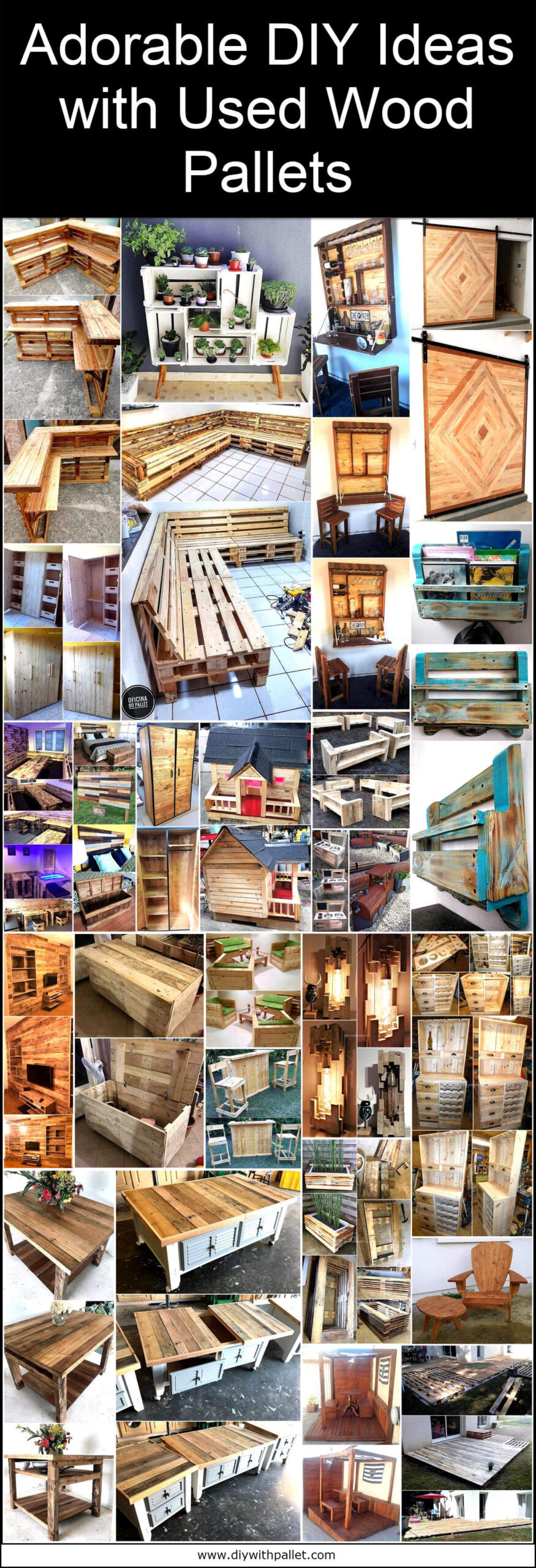Adorable DIY Ideas with Used Wood Pallets