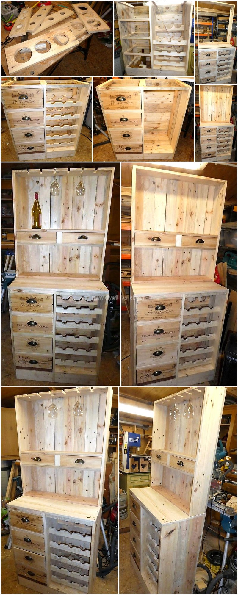 diy pallet minibar