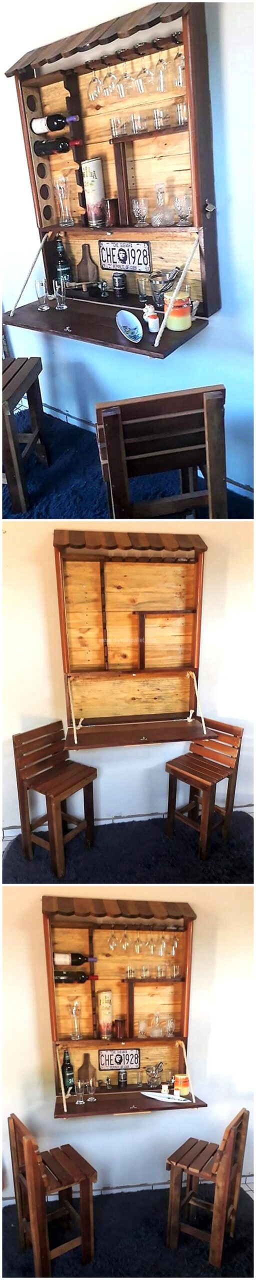 pallet wall bar plan