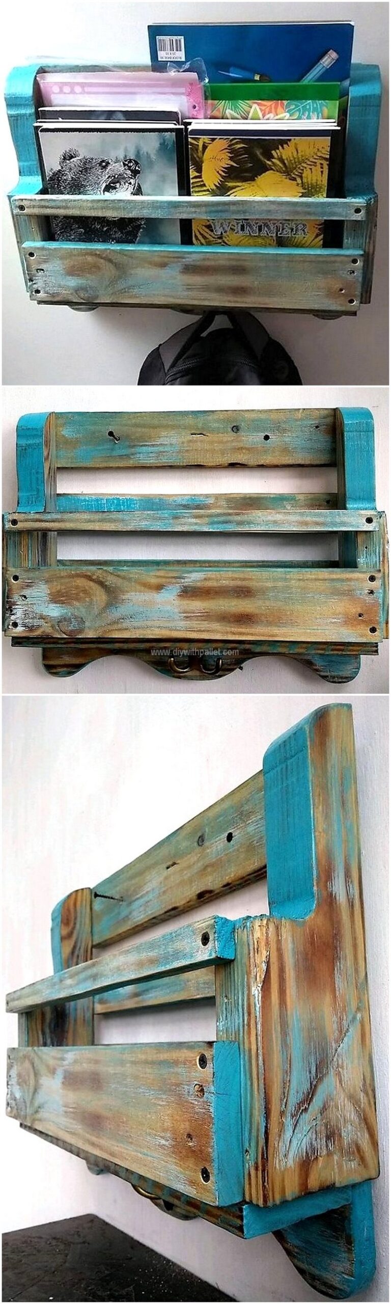 pallet magazine shelf