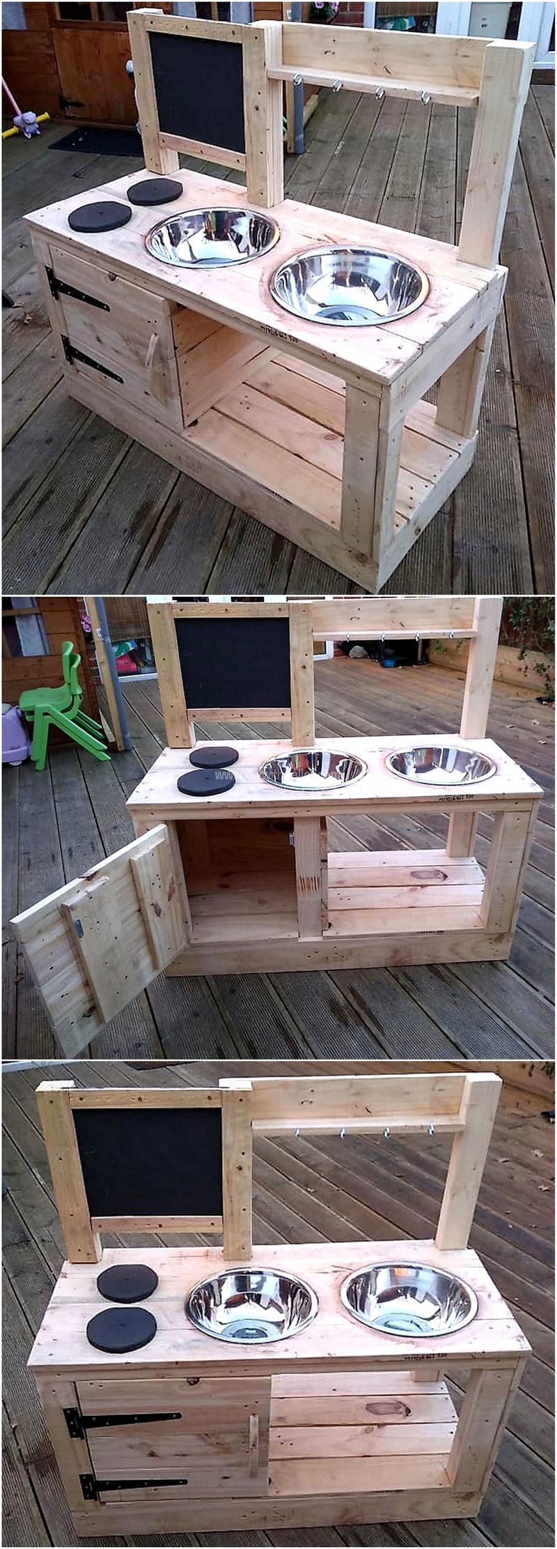 pallet mud kitchen for kids