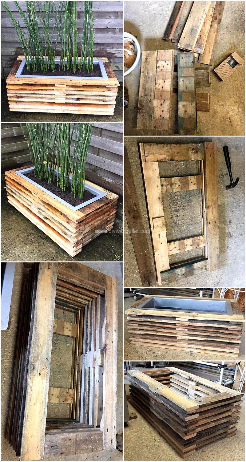 diy wooden pallet planter