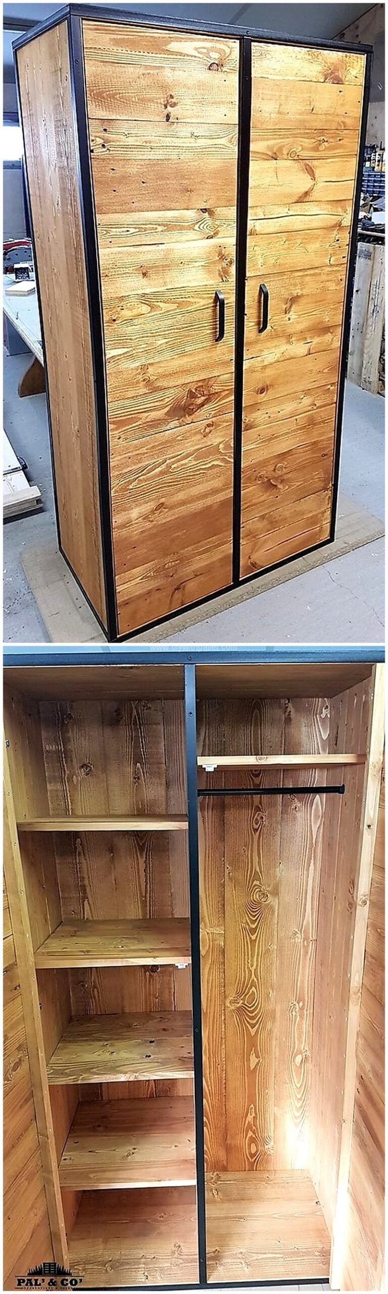 wood pallet closet