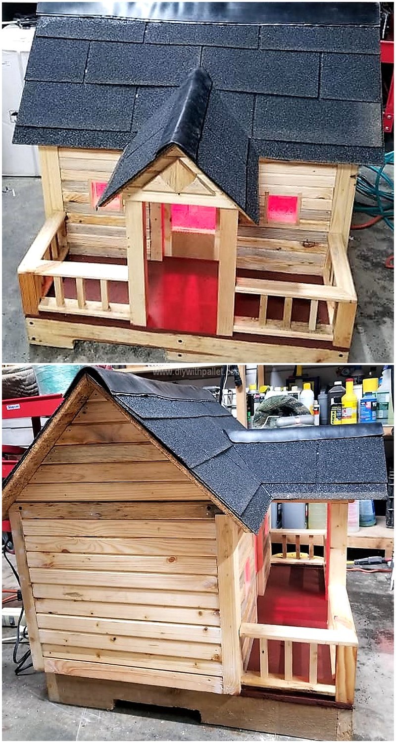 pallet cat house