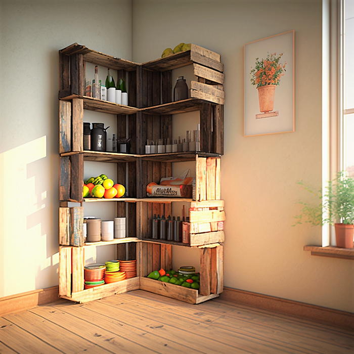 wood pallet corner shelf ideas (10)