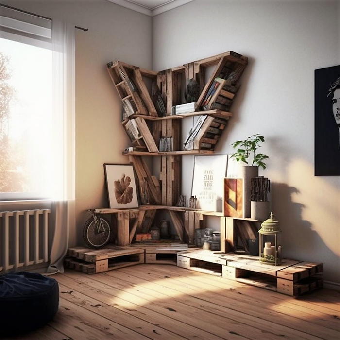 wood pallet corner shelf ideas (12)