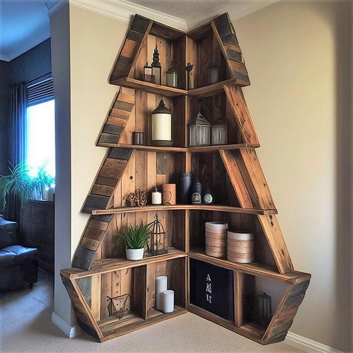 wood pallet corner shelf ideas (13)