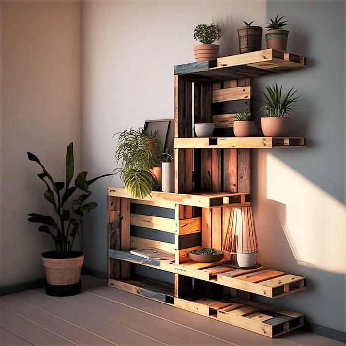 wood pallet corner shelf ideas (14)