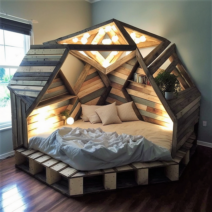 wood pallet bed ideas (2)