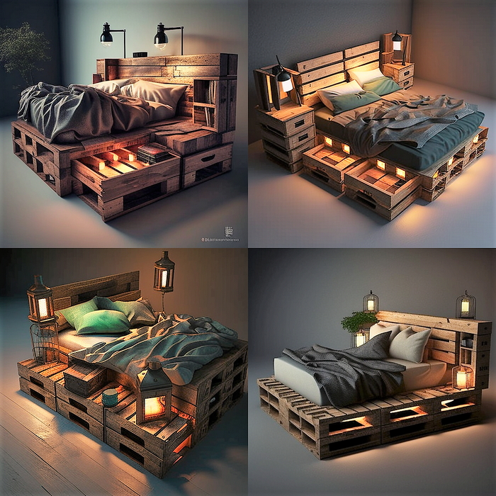 wood pallet bed ideas (27)