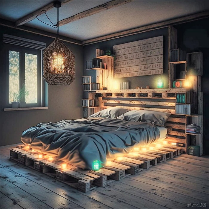 wood pallet bed ideas (31)