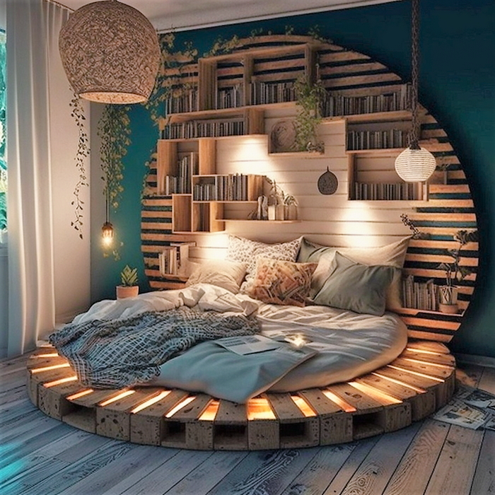 wood pallet bed ideas (36)