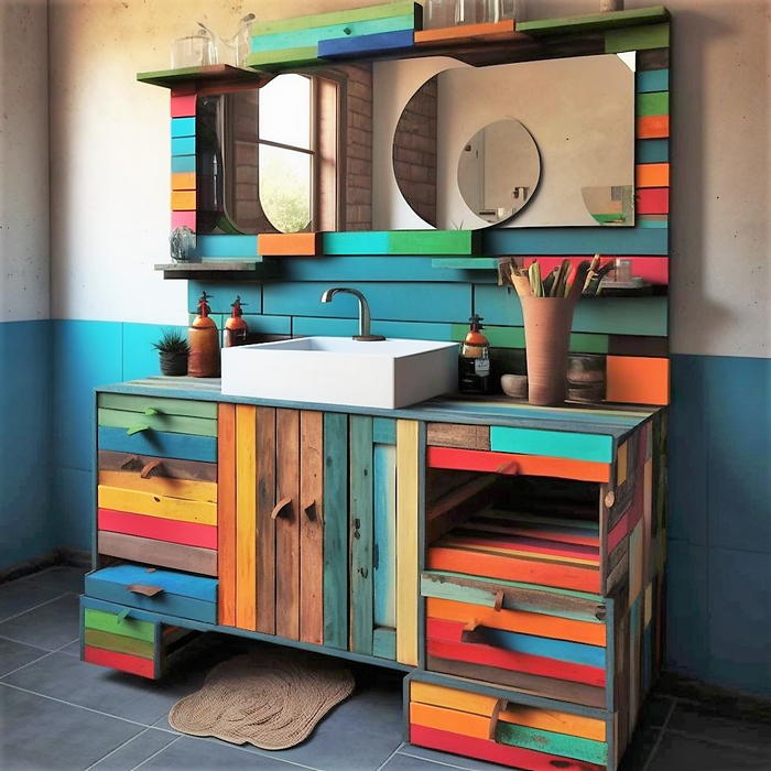 wood pallet bathroom vanity ideas (1)