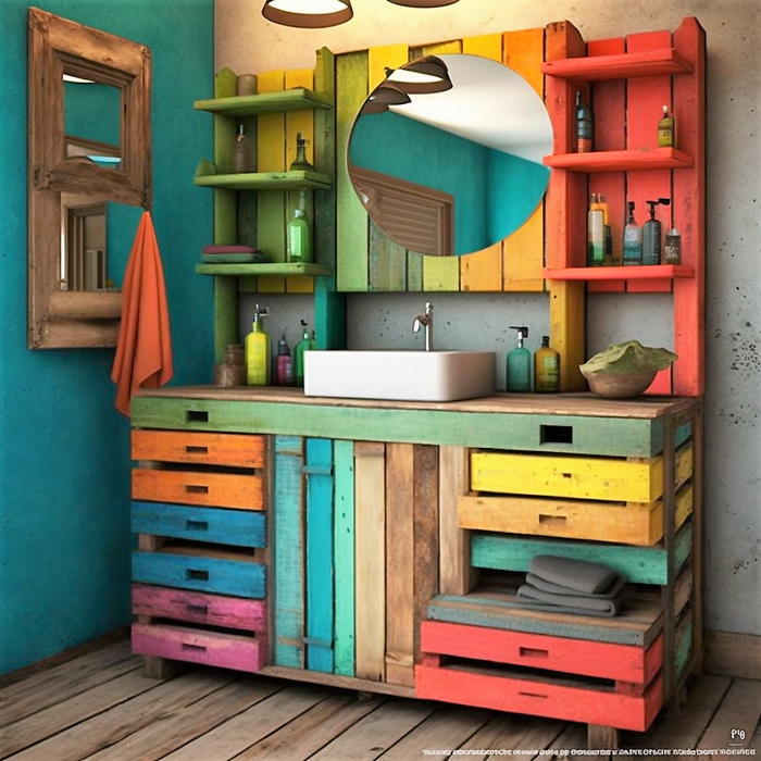 wood pallet bathroom vanity ideas (2)