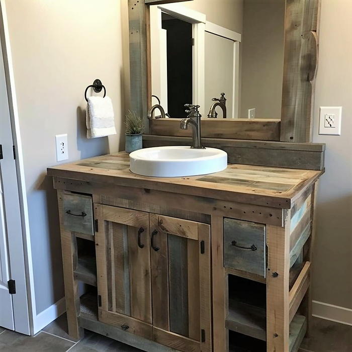 wood pallet bathroom vanity ideas (5)