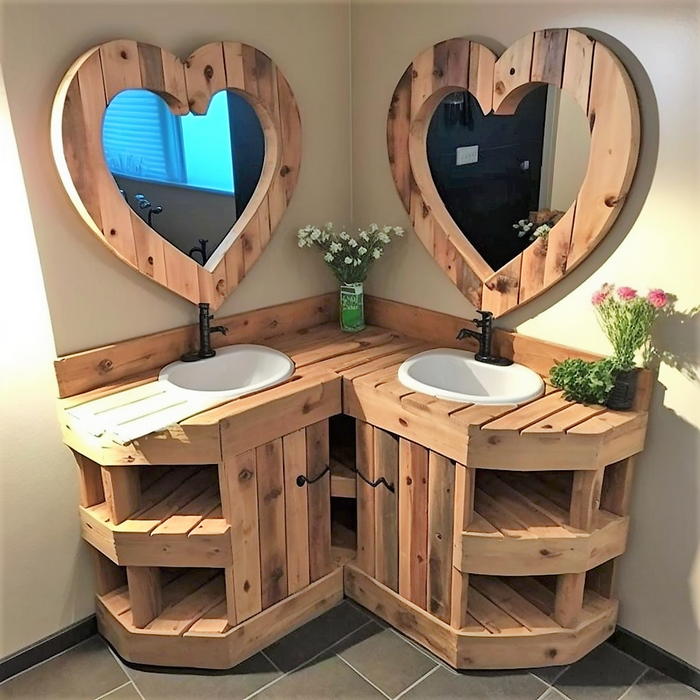 wood pallet bathroom vanity ideas (8)