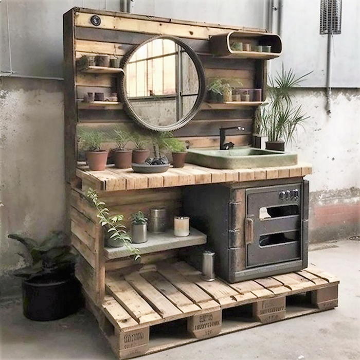 wood pallet bathroom vanity ideas (9)