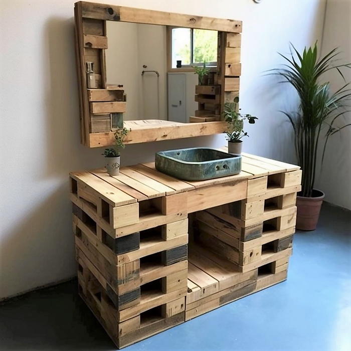 wood pallet bathroom vanity ideas (23)