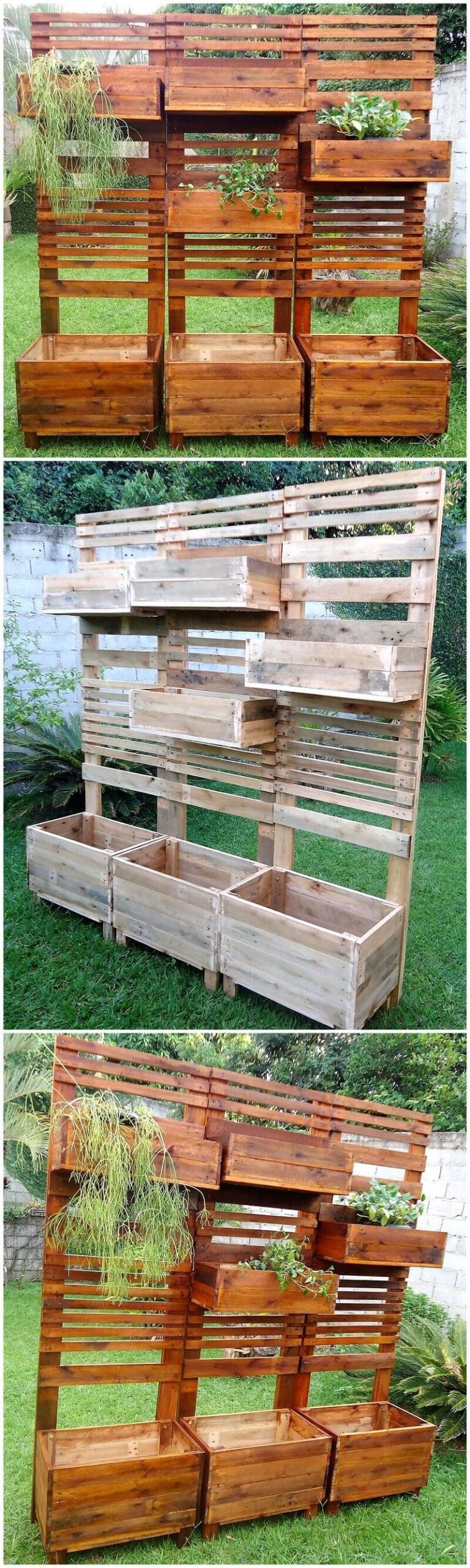 pallet planter stand