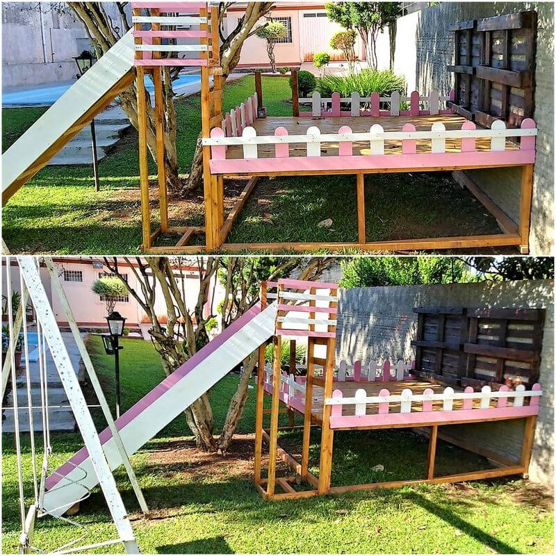 kids playhouse out of wood pallets