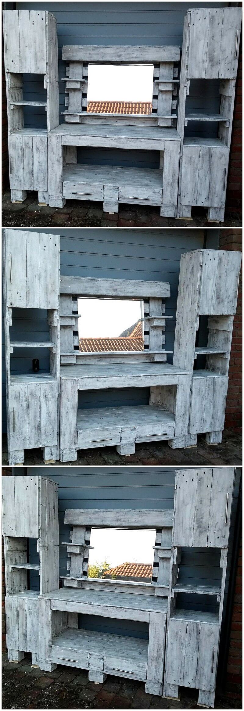 rustic pallet Wash Basin
