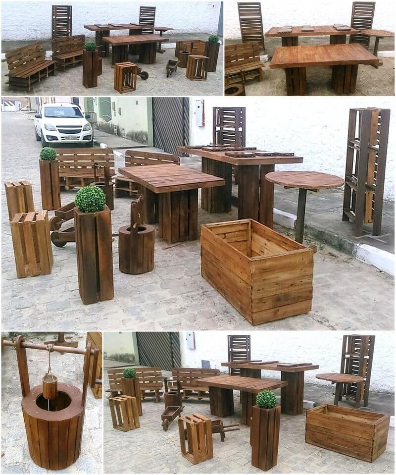 recycled pallets rustic pallet garden collection