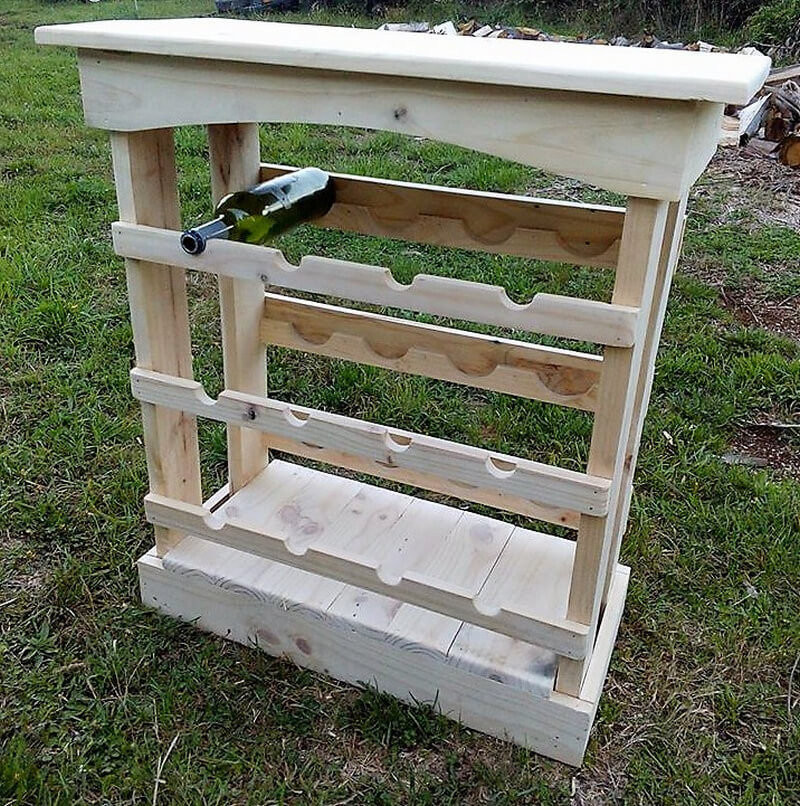 pallet wooden bar idea