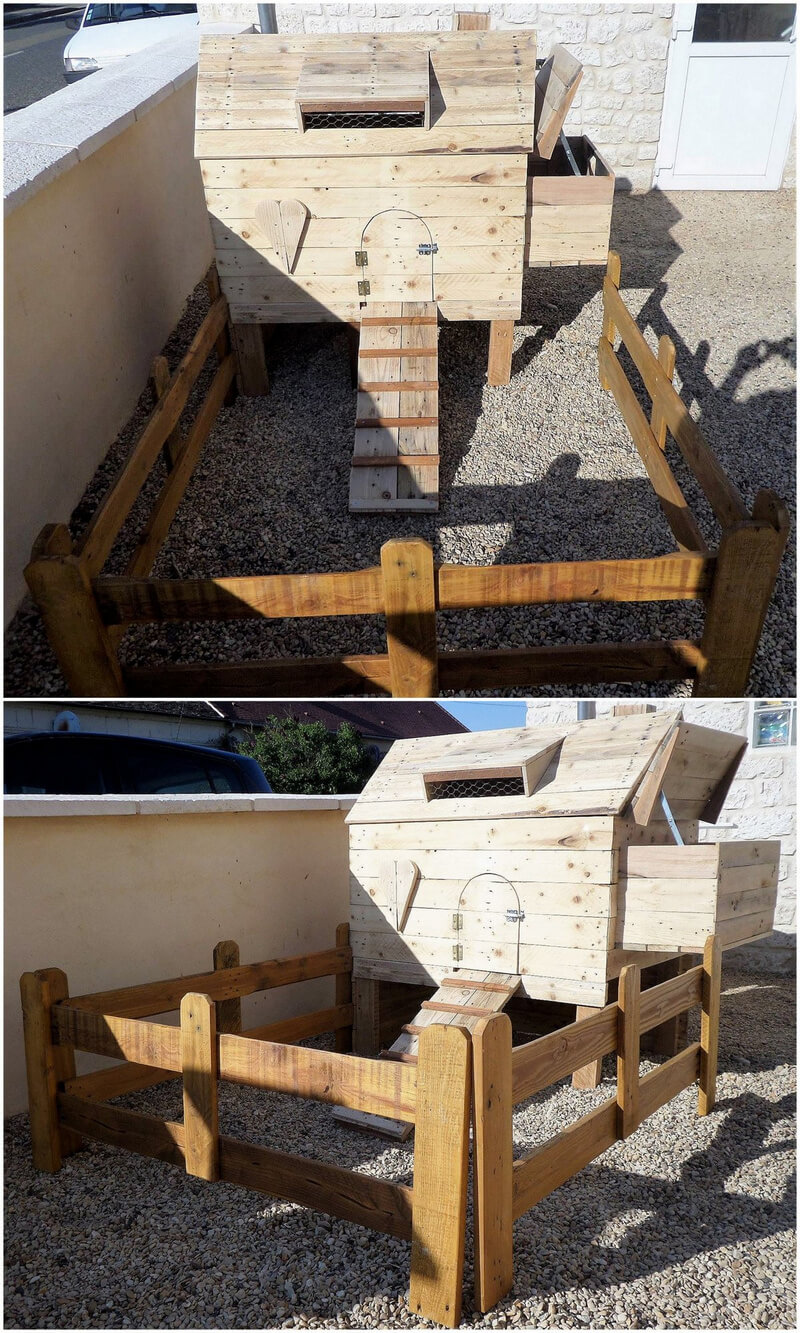 pallets made henhouse