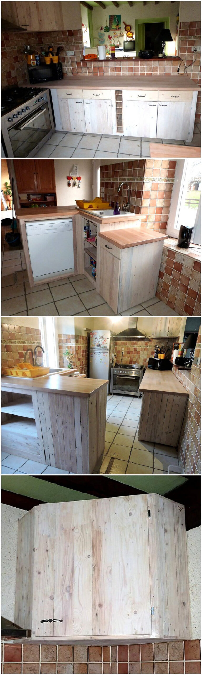 wood pallets kitchen plan