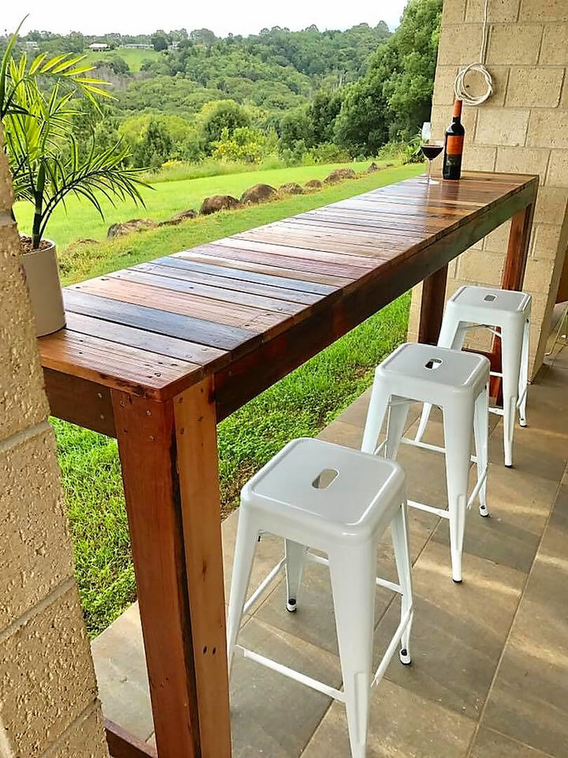 pallet patio dining table