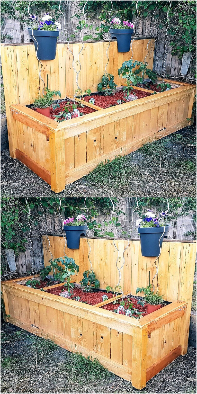 wooden pallet planters