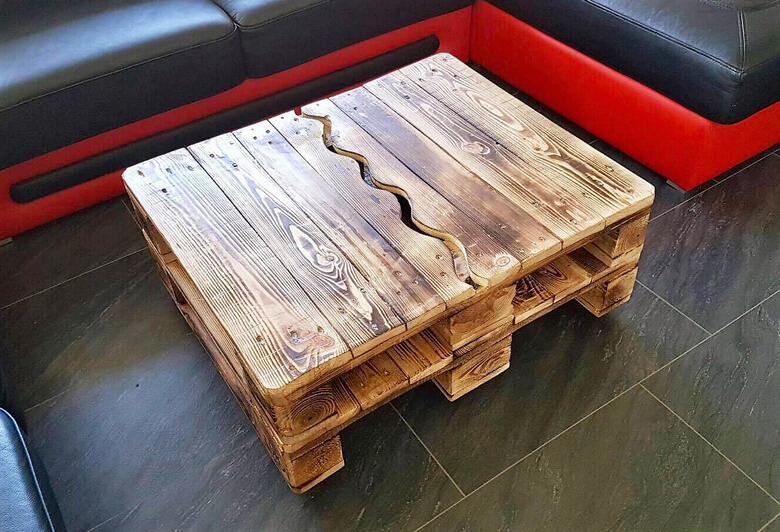 pallets made table