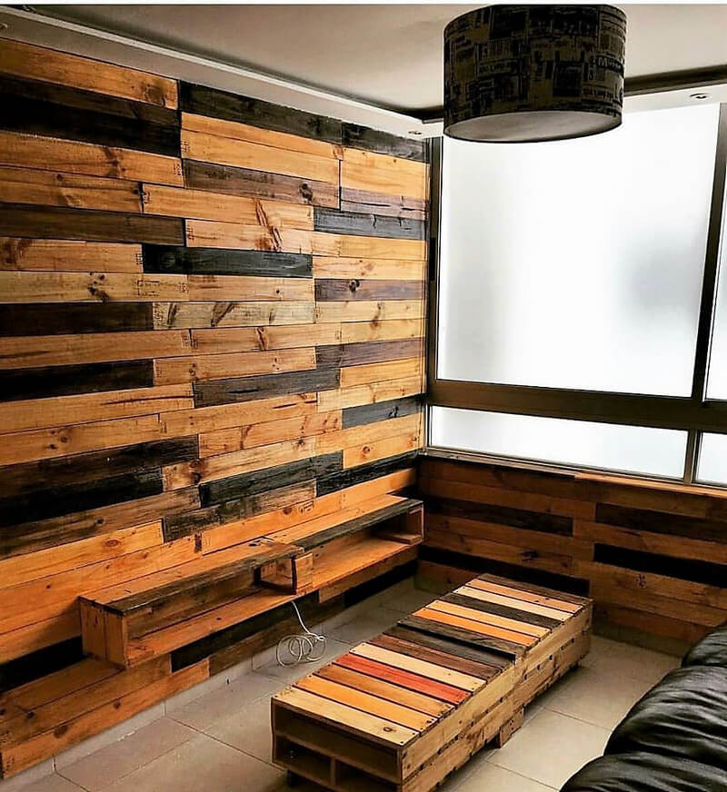 repurposed pallet wood wall art