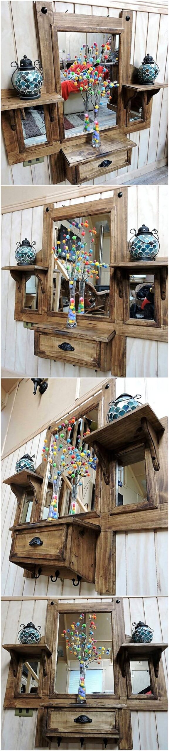 pallet rustic vanity plan