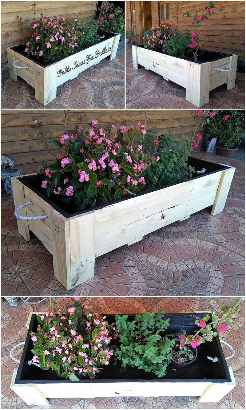 pallets planter art