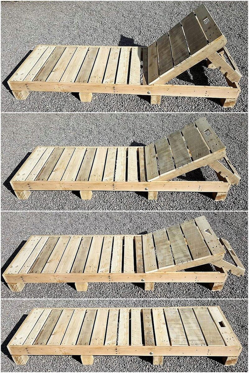 wood pallet sun lounger