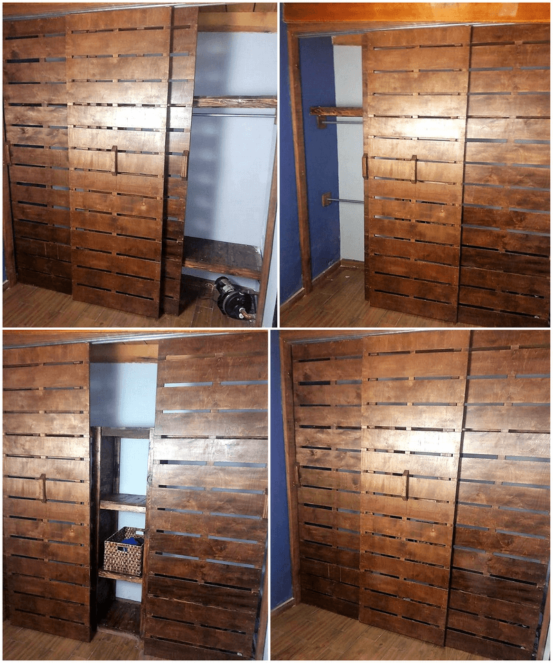 pallet wardrobe idea
