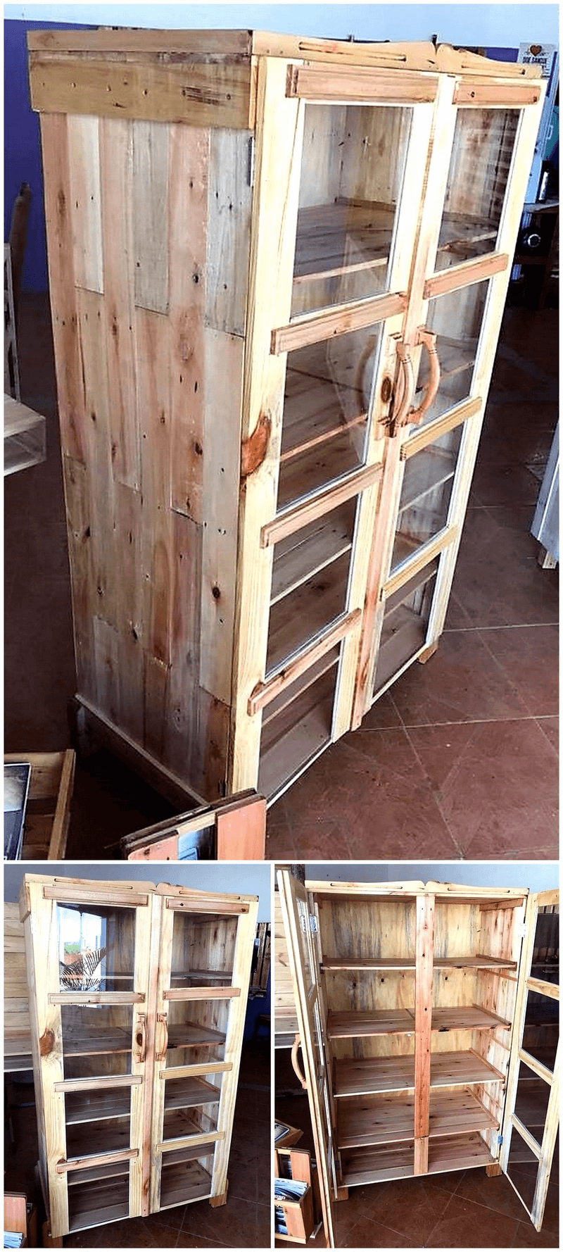 pallet kitchen cabinet